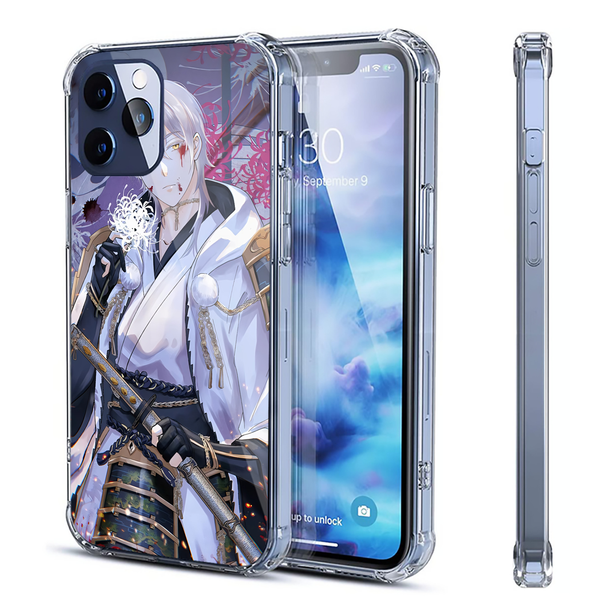 （画像用） 刀剣乱舞 Touken Ranbu 【iPhone 12シリーズ対応】透明スマホケース（クリアソフトケース）